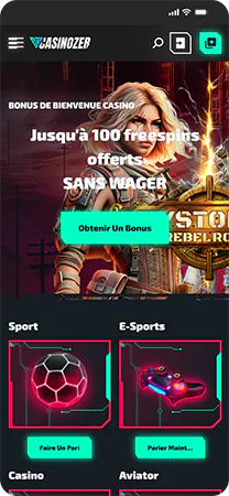 Casinozer connexion page d'accueil