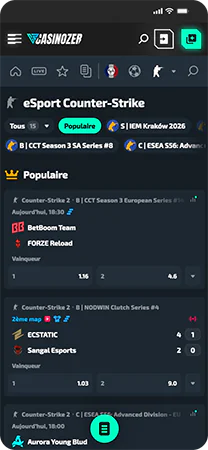 E-Sports page
