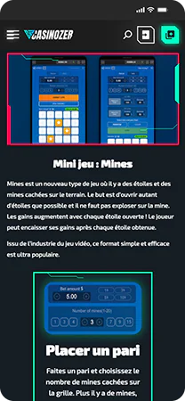 Mines page