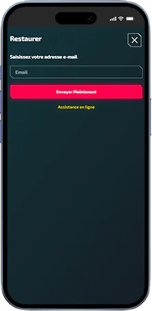 Option mot de passe oublié sur Casinozer connexion