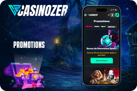 Accès aux promotions et bonus après Casinozer connexion